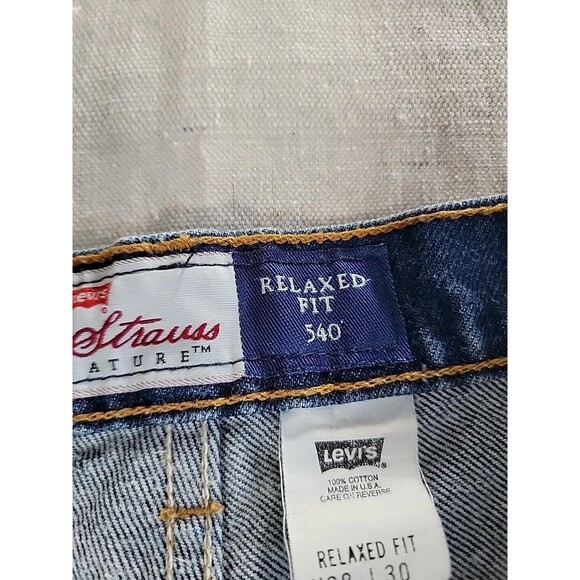 Vintage Levis 540 Mens 36x30 Jeans Relaxed High Rise Medium Blue USA 90s EUC - Picture 12 of 16